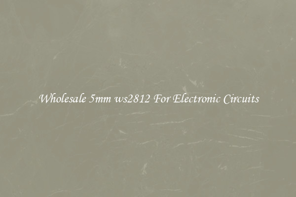 Wholesale 5mm ws2812 For Electronic Circuits