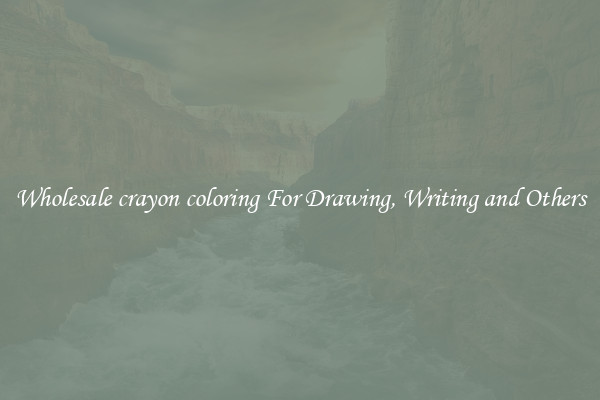 Wholesale crayon coloring For Drawing, Writing and Others