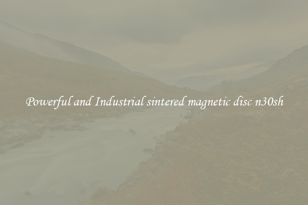 Powerful and Industrial sintered magnetic disc n30sh