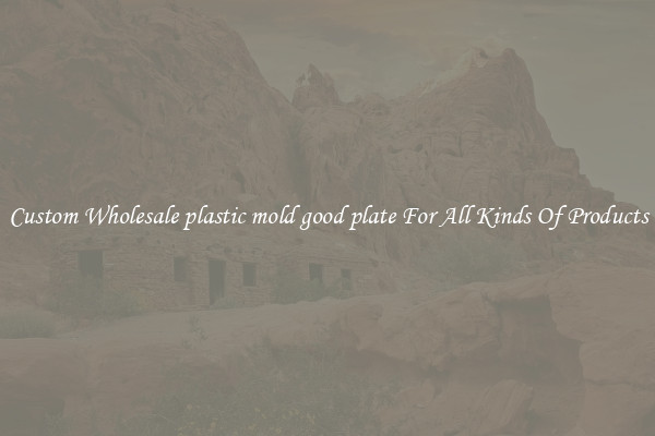 Custom Wholesale plastic mold good plate For All Kinds Of Products