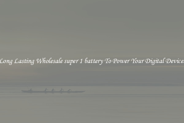 Long Lasting Wholesale super 1 battery To Power Your Digital Devices