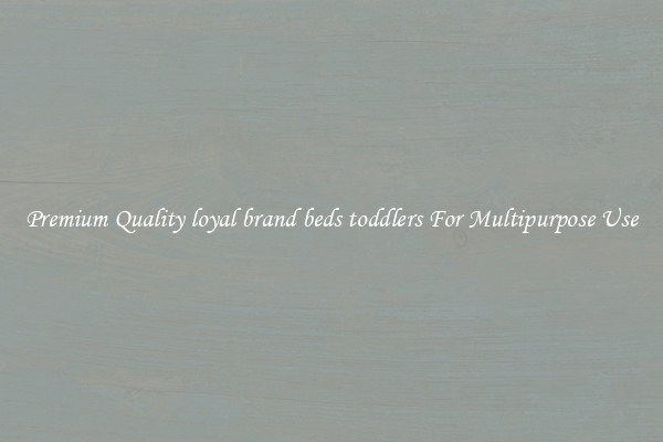 Premium Quality loyal brand beds toddlers For Multipurpose Use