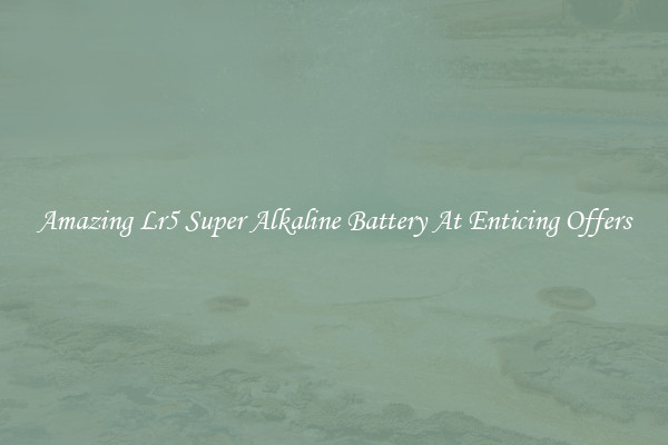 Amazing Lr5 Super Alkaline Battery At Enticing Offers