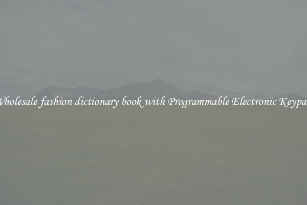 Wholesale fashion dictionary book with Programmable Electronic Keypad 