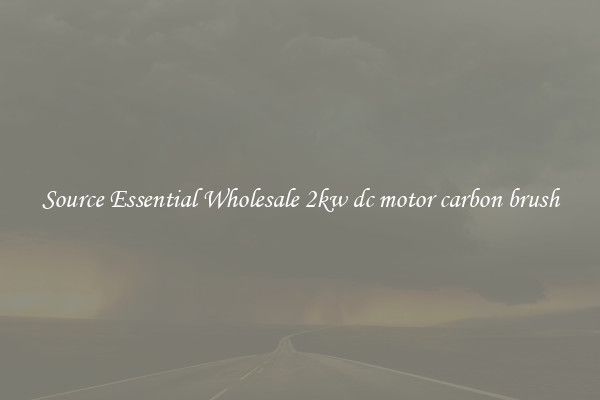 Source Essential Wholesale 2kw dc motor carbon brush