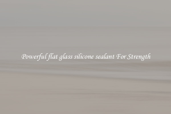 Powerful flat glass silicone sealant For Strength